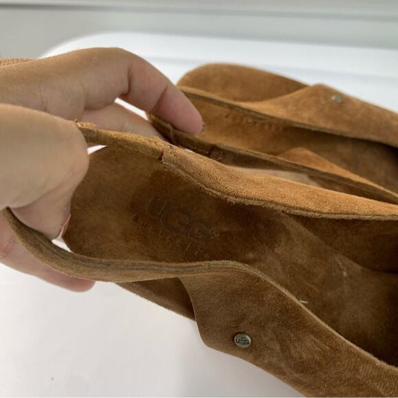 Ugg hazel suede sling back‎ wedge sandals size 9 - Picture 4 of 7